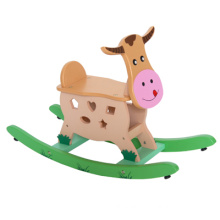 Wooden Calf Rocking Horse Riding Toys